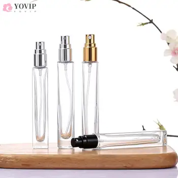 10ml Újratölthető Parfüm Üveg Fedő Utazási Nyomja meg a Spray Palackot Minta Kis Üveg Folyadék Tartály Hordozható Üveg