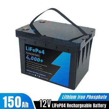 12V 150Ah Lifepo4 Akkumulátor Lítium-Vas-Foszfát Beépített BMS Opcionális Bluetooth RV Kültéri Napelemes Energia Tartalék