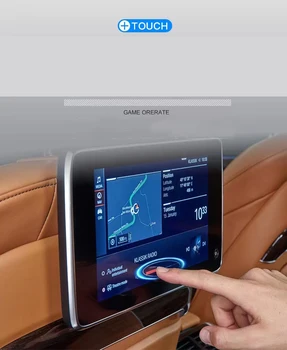 2 Db Edzett üveg fólia védő BMW X7/BMW 7Series 740LI 2019-2022 Navigációs Hátsó Ülés TV-Touch Képernyő Védő fólia