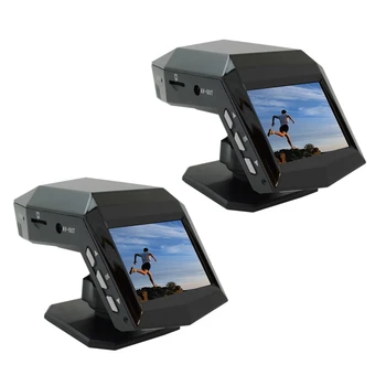 2X Új 1080P Full HD Kamera Autó Videó Vezetés Felvevő Középső Konzol LCD Autó DVR Videó Rögzítő Parkolás Monitor