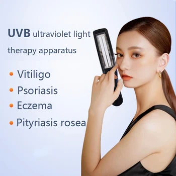 311NM UVB Fényterápia Lámpa Vitiligo Pikkelysömör Kezelés, Lámpa, UV Keskeny sávban Terápiás Eszköz, Időzítő