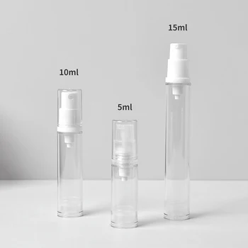 5ml 10ml 15ml Vacuum Spray Krém Üveg Utazási Kozmetikai Konténer Krém Szivattyú Üveg arckrém Légmentes Üvegben bőrápolás