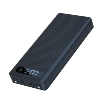 8X18650 Akkumulátor Töltő Doboz Power Bank Jogosult DIY Shell Dual USB Tároló Doboz, Normál Töltési Fekete