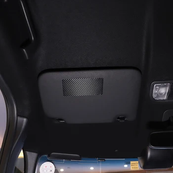 A Honda N BOX JF3 JF4 2017-2021 PVC Szénszálas/Fekete Autó középkonzol Kozmetikai Tükör Matrica Trim Autó Tartozékok