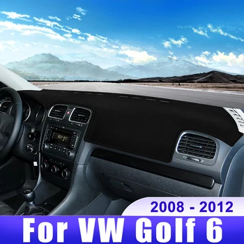 A Volkswagen VW Golf 6 MK6 2008 2009 2010 2011 2012 Autó Műszerfal Fedezze Dash Mat Nap Árnyékban csúszásgátló Pad Tartozékok