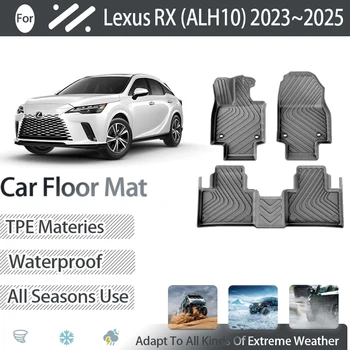 Autó TPE Szőnyegek A Lexus RX Plug-in Hibrid ALH10 2023~2024 Sár-álló Pad Lába Szőnyegek LHD Földre Kiterjed az Automatikus Tartozékok