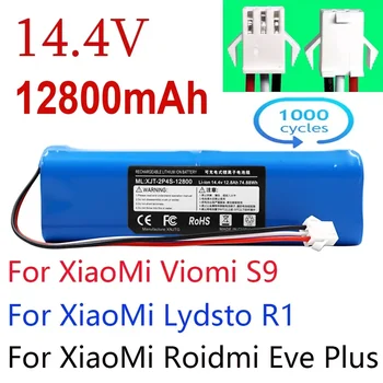 Csere XiaoMi Lydsto R1 Roidmi Eve Plusz Viomi S9 Robot Porszívó Akkumulátor Kapacitás 12800mAh Tartozékok Alkatrészek