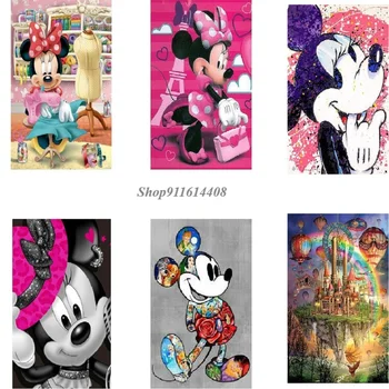 Disney Rajzfilm Wall Art Anime Nyomtatás Vászon Festmény Mickey Egér Anime Kép MickeyMinnie Poszter Nyomtatás, a gyerek Szoba Dekoráció