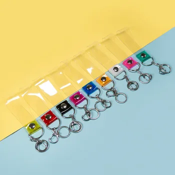 Egyszerű, átlátszó PVC cukorka színű kulcstartó medál, táska, kiegészítők, Női Kiegészítők Luxus Kulcstartó, Szeretet, Ajándék, nem fakulnak