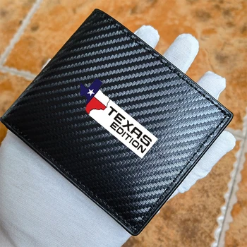 ford Texas Kiadás autó szénszálas bőr pénztárca Kártya csomag, autós kiegészítők