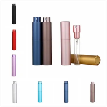 HEALLOR 1db 5ml Újratölthető Parfüm Spray Palackot Hordozható Mini Alumínium Újratölthető Tároló Palack Üres Kozmetikai Konténerek