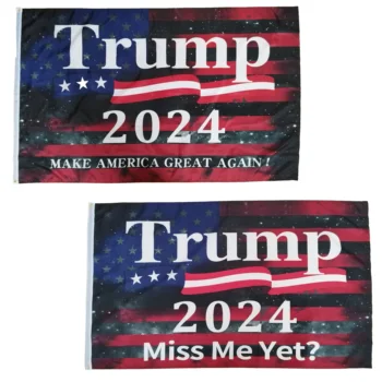 Ingyenes Szállítás 4x6fts Poliészter Trump Zászló kétoldalas Nyomtatott 48x71inches hiányzom Zászló Donald 120x180cm Amerikának, Nagy