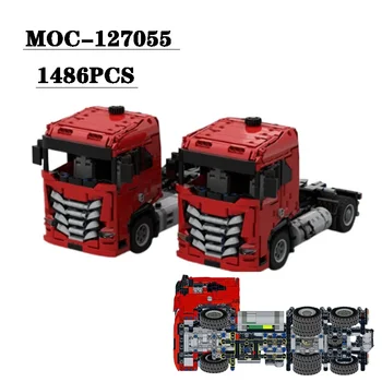 Klasszikus MOC-120755 Épület-Blokk, 6X2 Statikus 1486PCS Teherautó, Traktor Közgyűlés Nagy nehézség Modell Felnőtt, Gyermek Játék, Ajándék