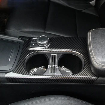 Középkonzol kupa keret dekoráció Mercedes Benz GLA X156 CIA C117 Egy Osztály W176 RHD LHD szellőző berendezés Autó belső módosítása