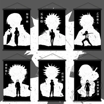 Művészeti Jujutsu Kaisen Poszter Vászon Itadori Yuji Festmény HD Nyomtatás Anime Fal Haza Cudros Lóg Tekercsek Freskó Hálószoba Dekoráció