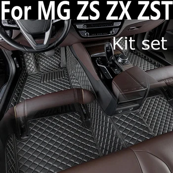 Nem hibrid Autó Szőnyeg MG ZS ZX ZST Astor ZS11 Crossover 2018~2022 Vízálló Szőnyegek Nyomógomb kézifék, Autó Tartozékok