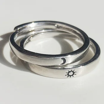Nyitva Állítható Gyűrű Egymást Szeretők Minimalista Gyűrű, Ajándék, Eljegyzési Gyűrűk Menyasszony Medált Férfi Gyűrű, Ékszerek, Gyűrűk