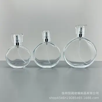 Parfümös üveget 15 csavar modellek hordozható kieresztés 30ML 50ML 100ML átlátszó kristály fehér anyag kozmetikai spray palackot