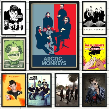 Évjárat Y2K Arctic Monkeys Poszter Alex Turner Zene, Pop Album Csillag Wall Art Vászon Festmény Kawaii Room Decor Kép lakberendezés